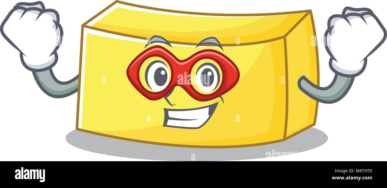 Super hero butter character cartoon style Stock Vector Image & Art - Alamy