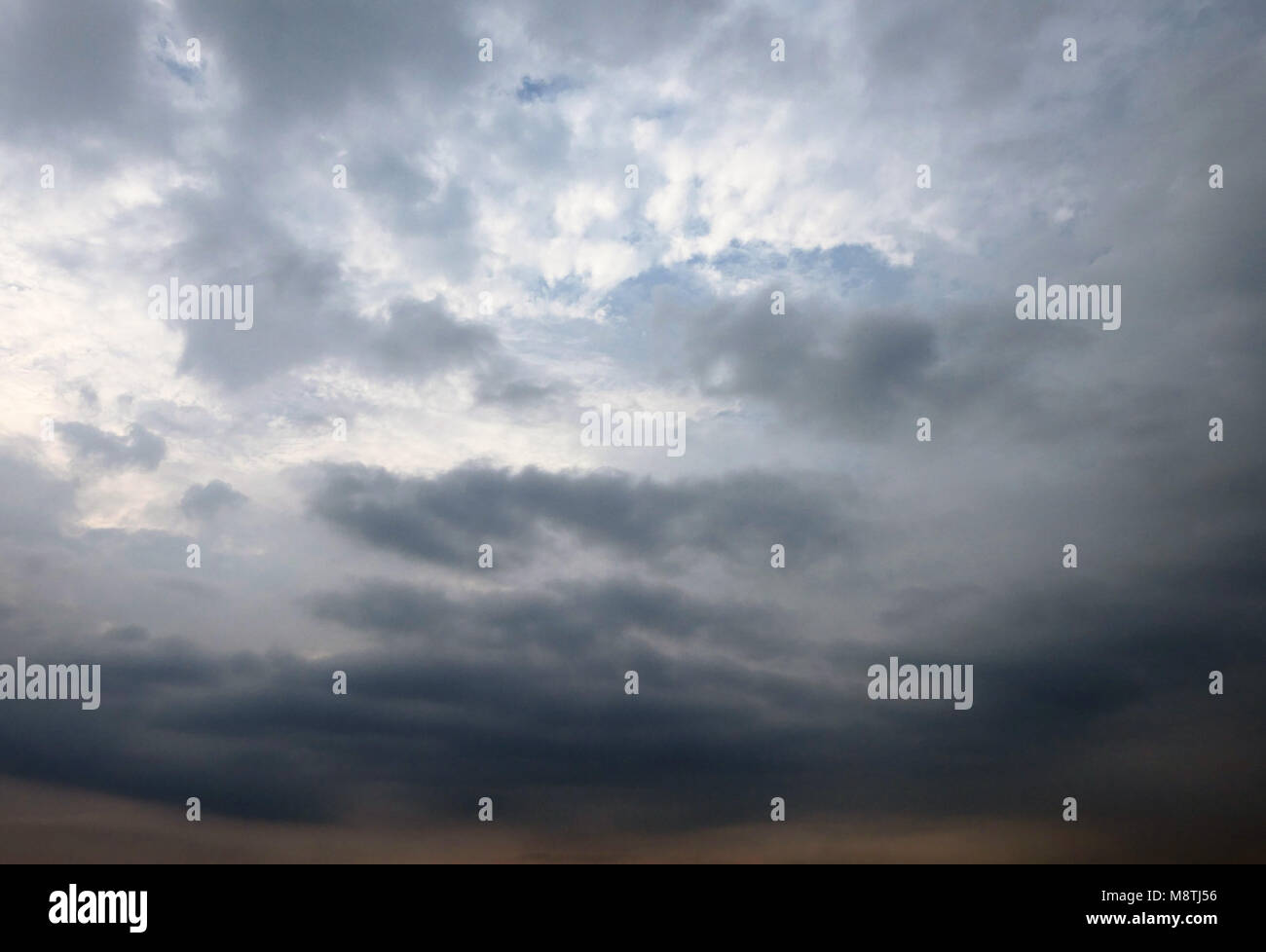 Dramatic rainy sky, storm background Stock Photo