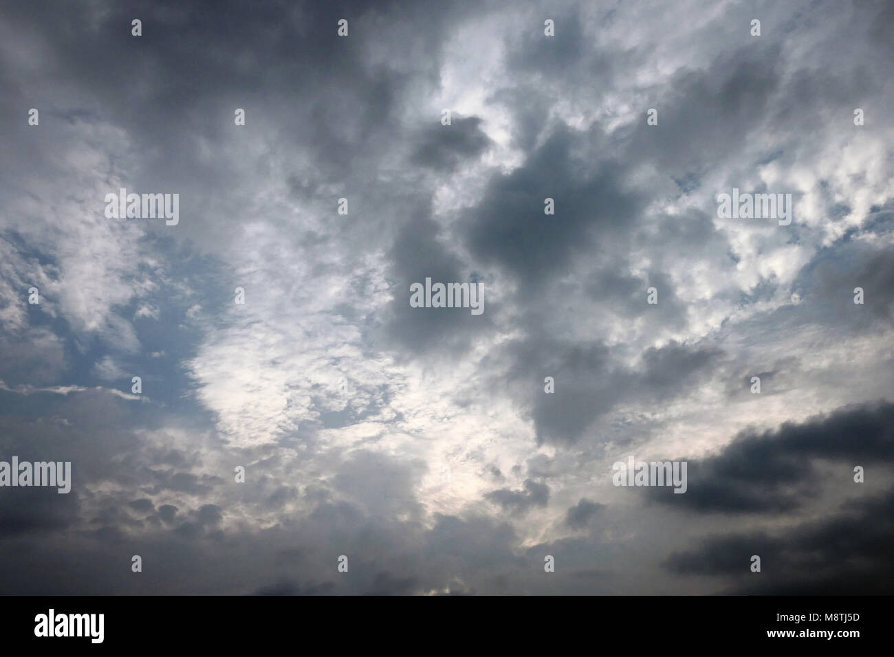 Dramatic rainy sky, storm background Stock Photo