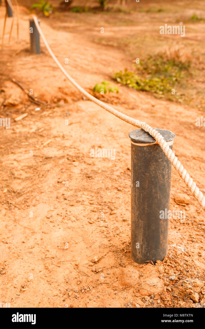 Boundary Fence Examples Rope Boundary rope hi-res stock photography and images - Alamy