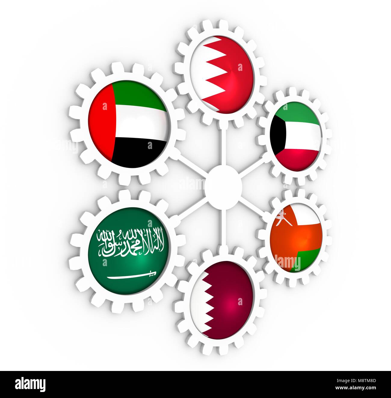 Flag of the gulf cooperation council hires stock photography and images Alamy