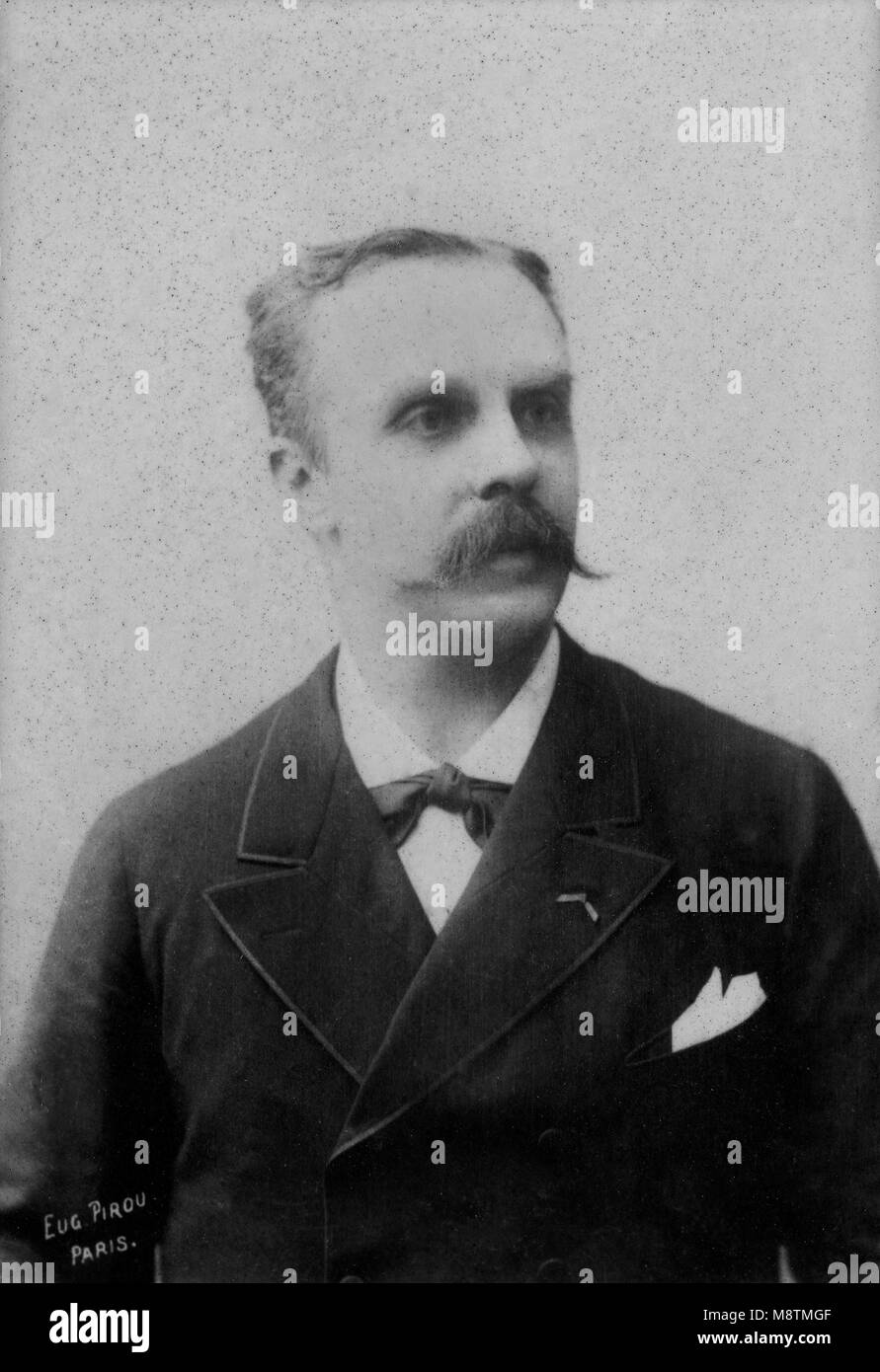 Portrait of Jean Casimir Perier ( 1847 - 1907 ) President of the Republic  since 1894 to 1895 - photography by Eugene Pirou ( 1841 - 1909 Stock Photo  - Alamy