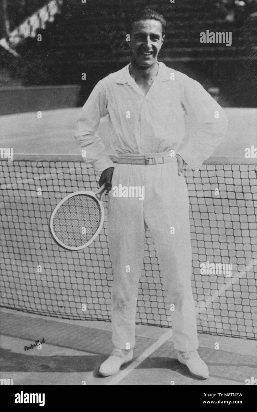Portrait of Manuel Alonso ( 1895 1984 ) tennis player photography