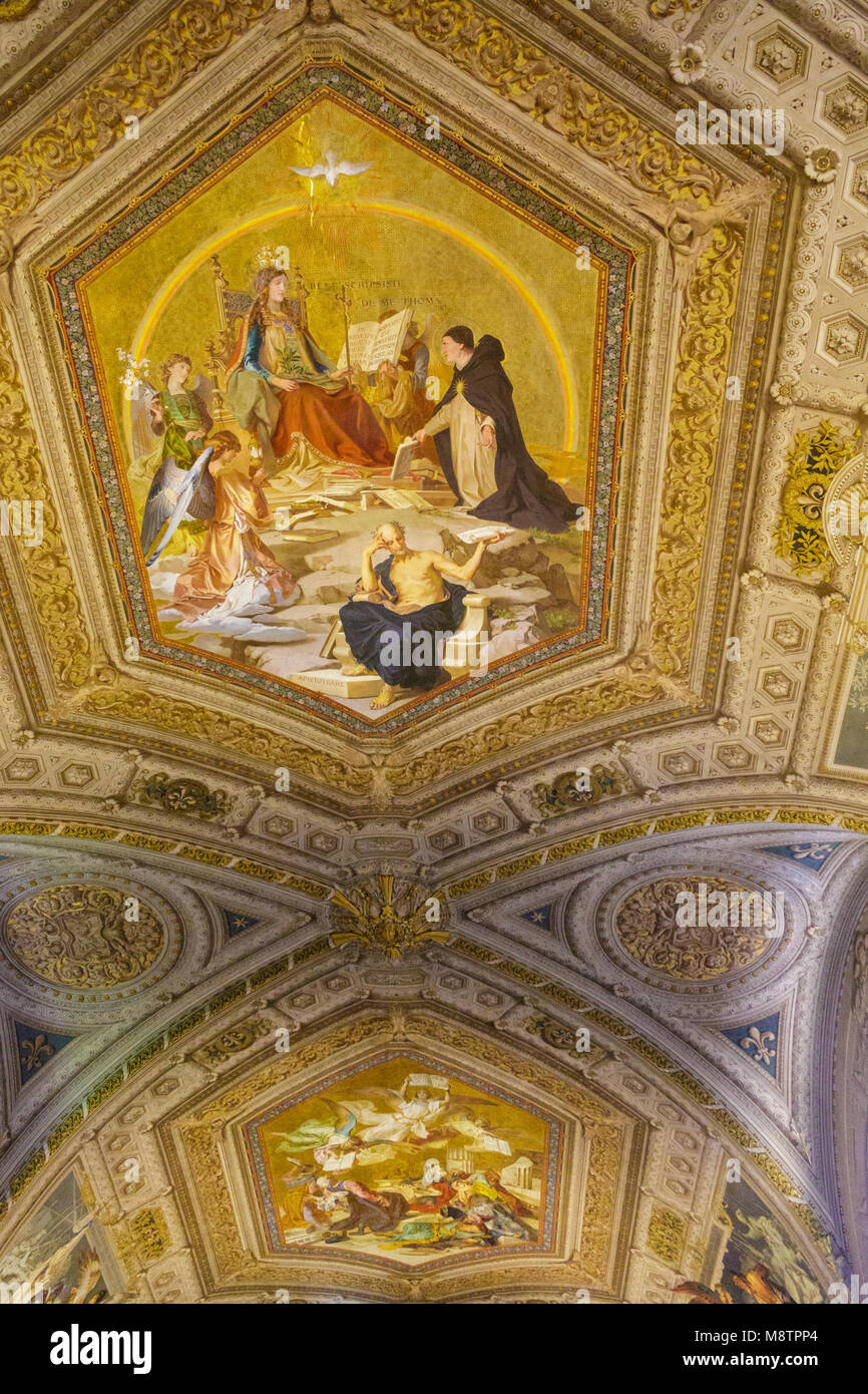 Painting on ceiling vatican museum hires stock photography and images