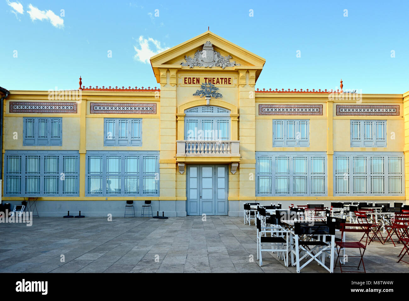 Eden Theatre or Eden Theater, one of the world's earliest cinema or movie theatre, La Ciotat, France Stock Photo