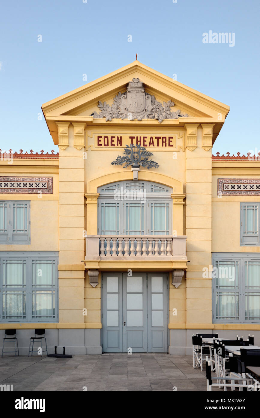 Eden Theatre or Eden Theater, one of the world's earliest cinema or movie theatre, La Ciotat, France Stock Photo