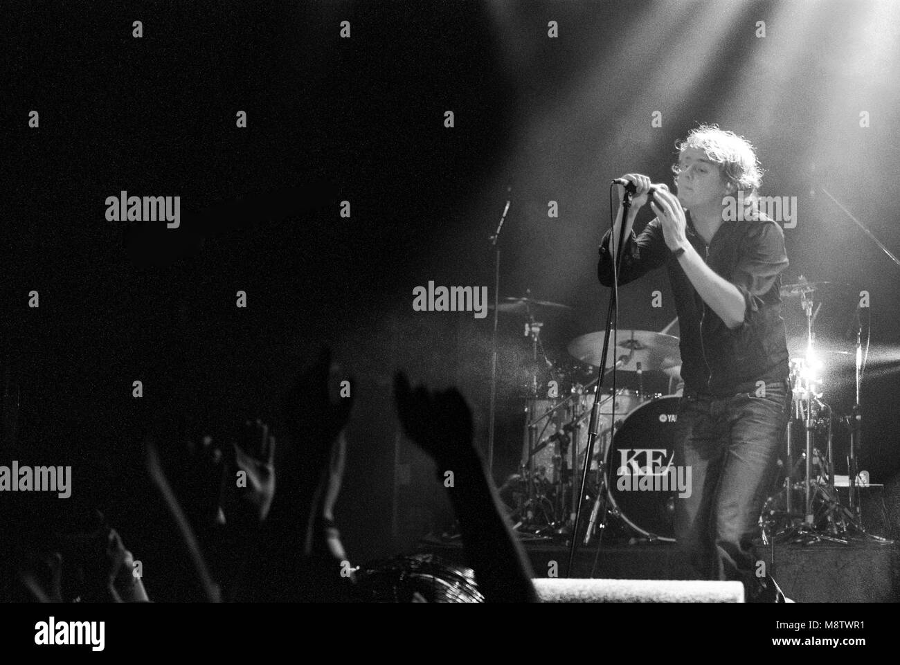 Tom Chaplin lead singer of English band Keane performing at the Melkweg
