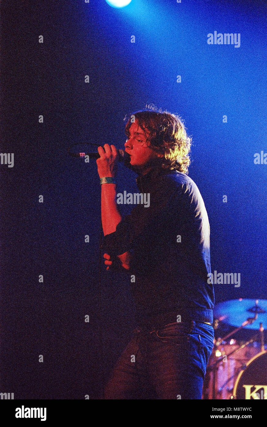 Tom Chaplin lead singer of English band Keane performing at the Melkweg