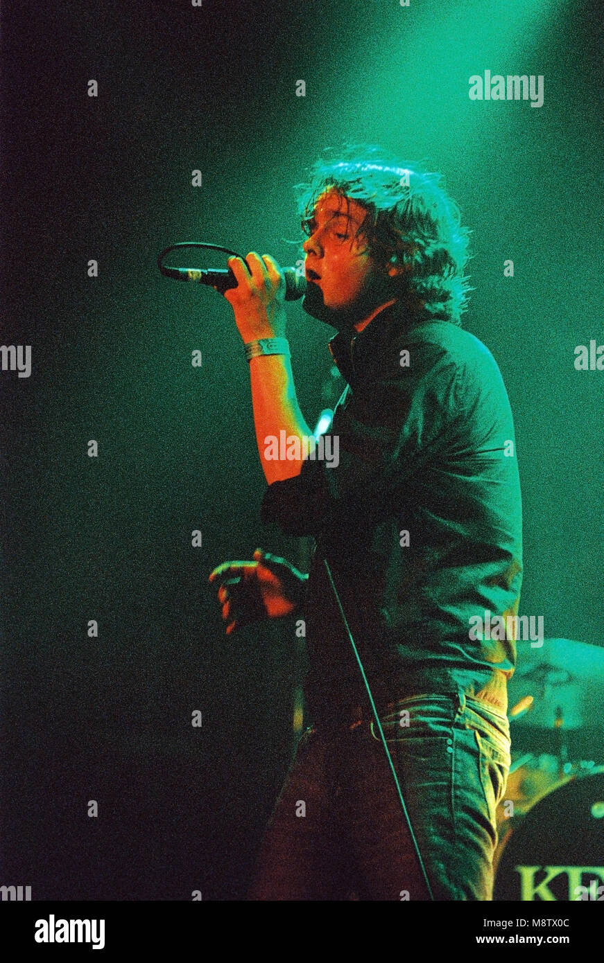 Tom Chaplin lead singer of English band Keane performing at the Melkweg