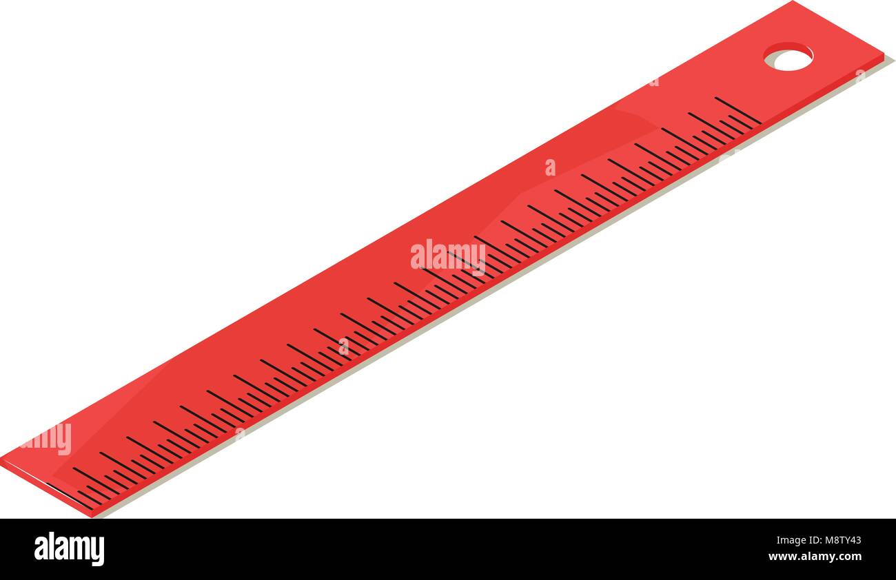 Ruler icon, isometric style Stock Vector Image & Art - Alamy