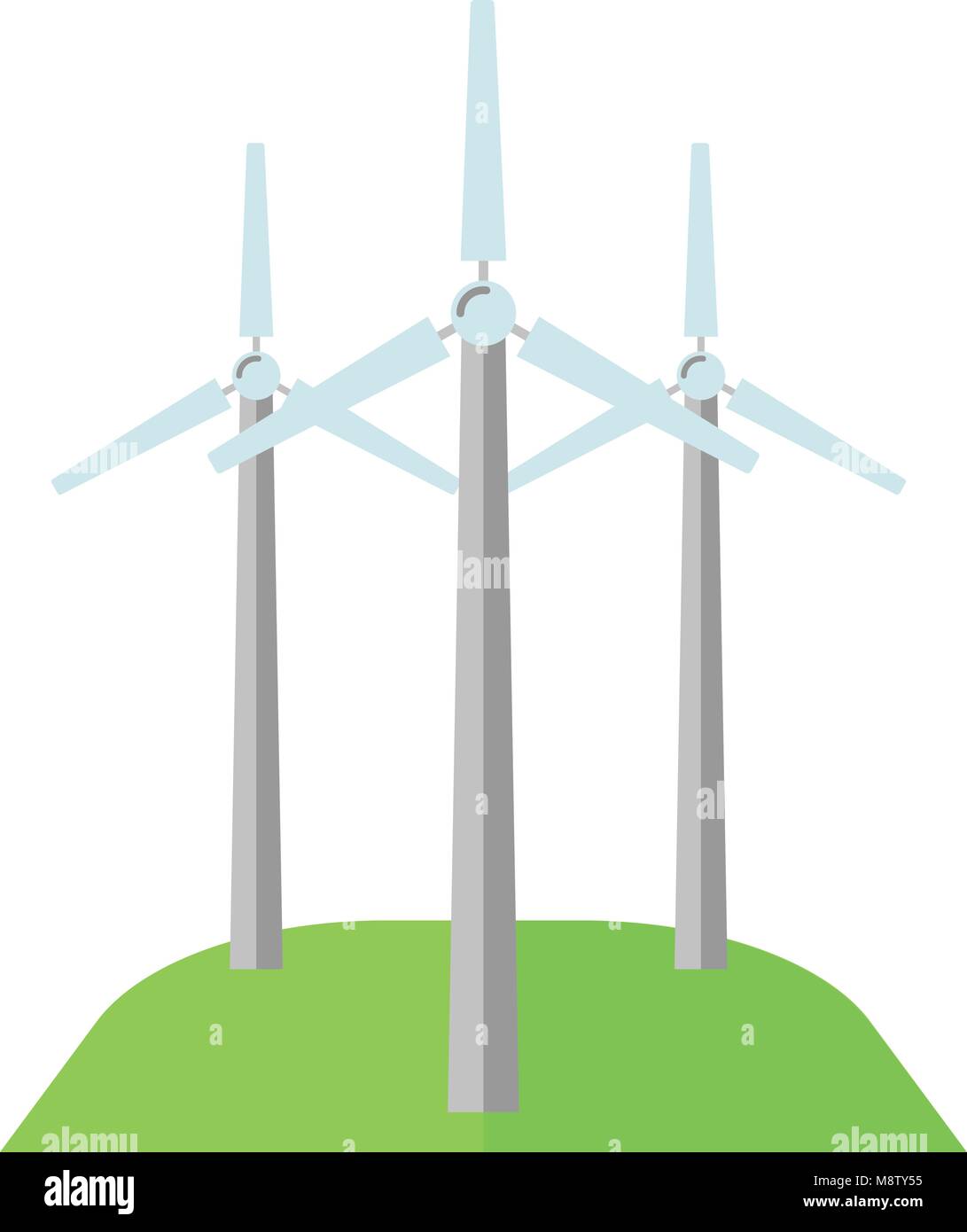 Windmill icon, flat style Stock Vector Image & Art - Alamy