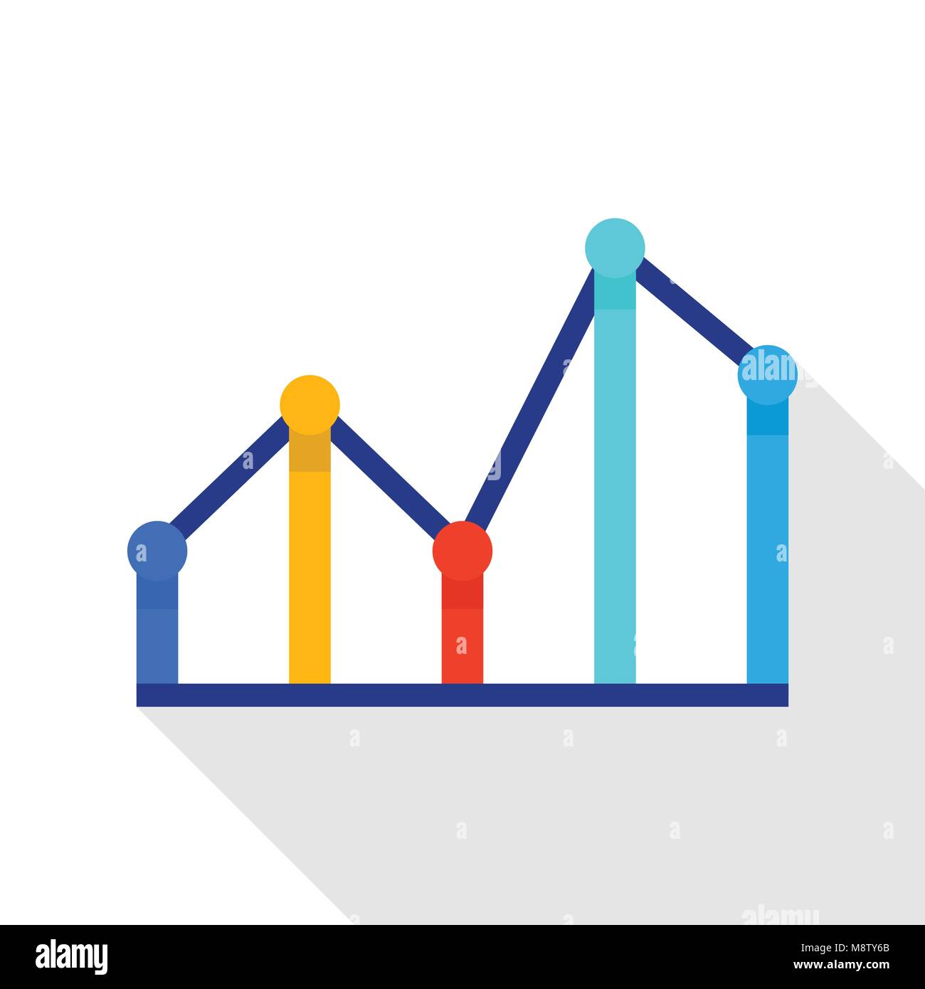 Financial diagram icon, flat style Stock Vector Image & Art - Alamy