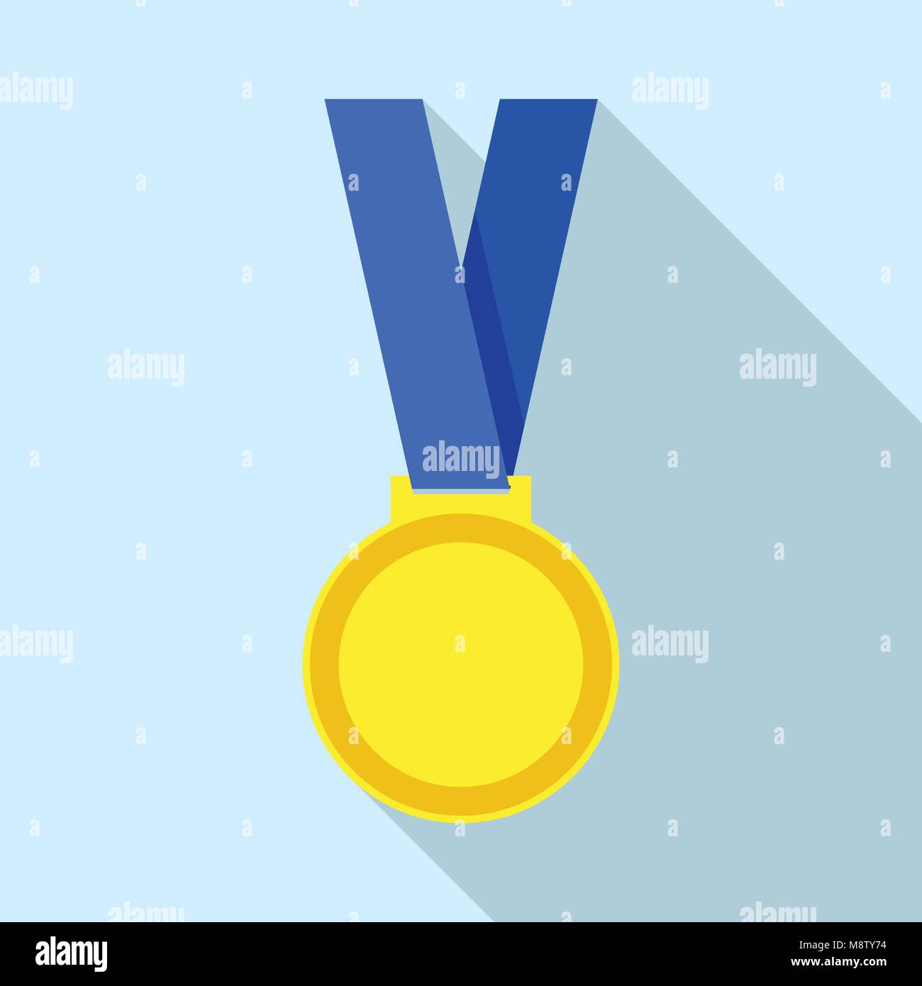 Champion medal icon, flat style Stock Vector Image & Art - Alamy