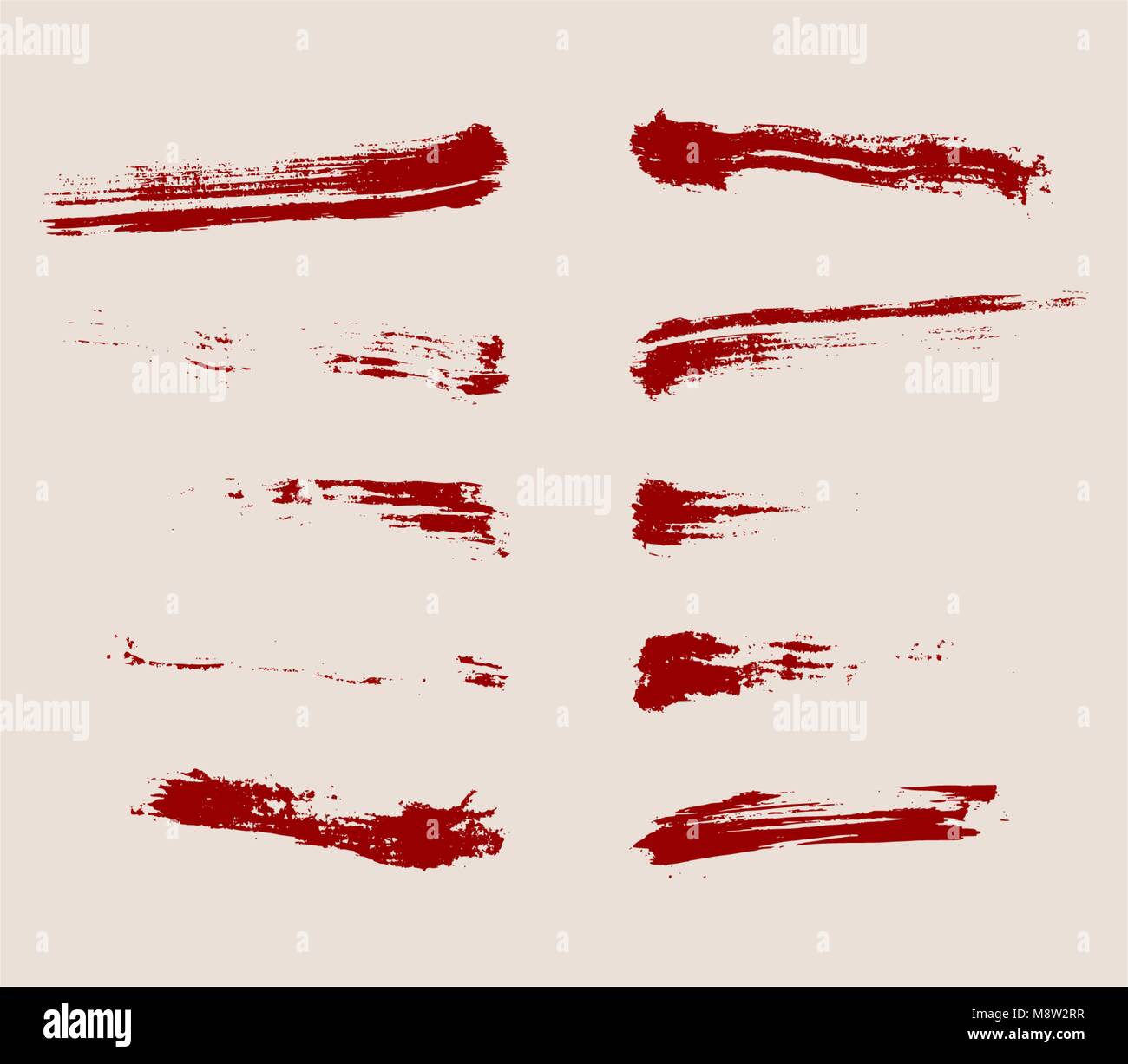 Vector set of grunge artistic brush strokes Stock Vector Image & Art ...
