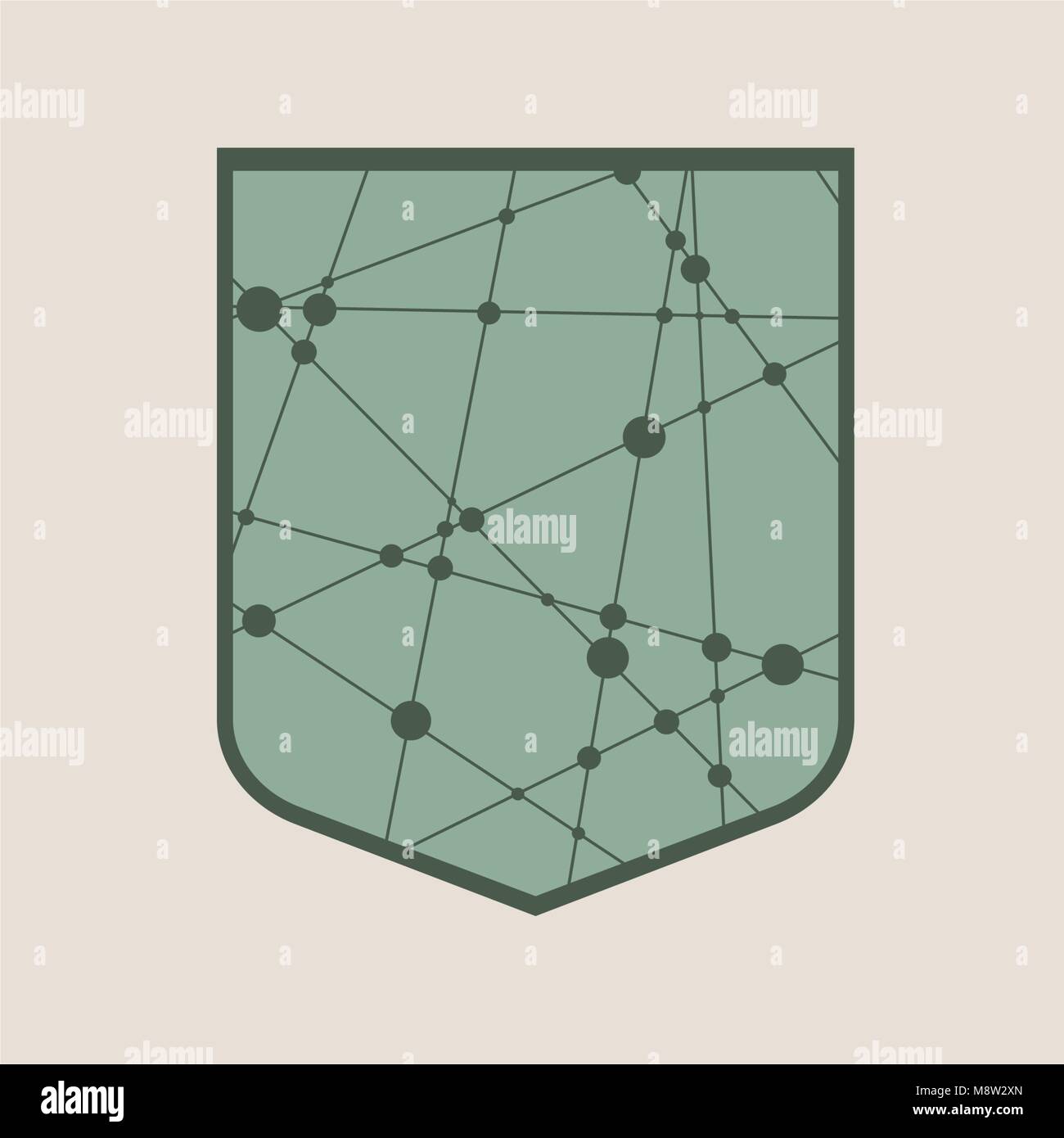 Template vector, shield low poly style Stock Vector Image & Art - Alamy
