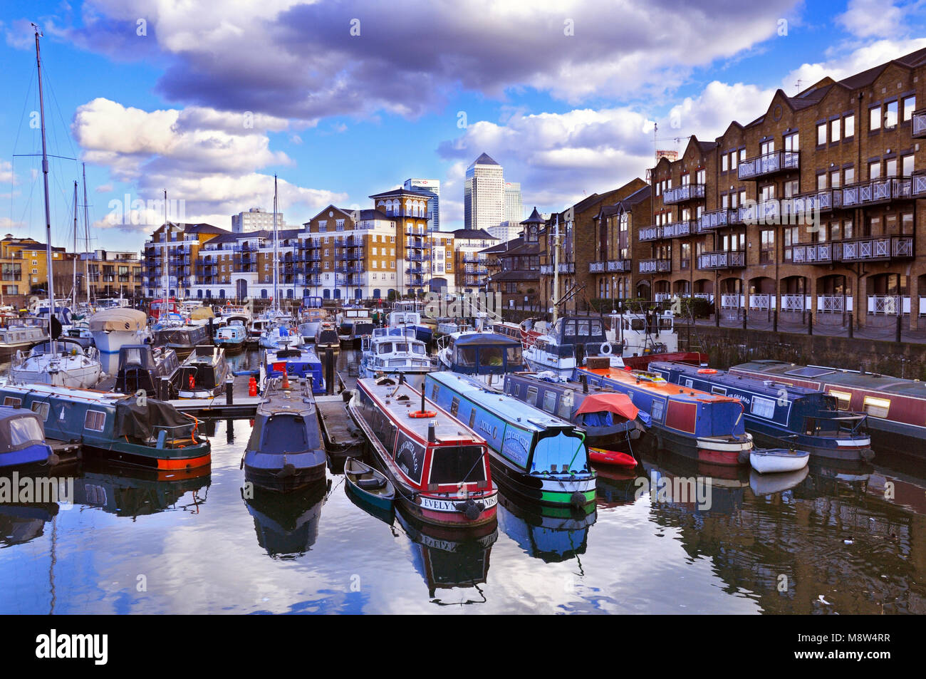 Limehouse Basin, Tower Hamlets, East London, UK Stock Photo