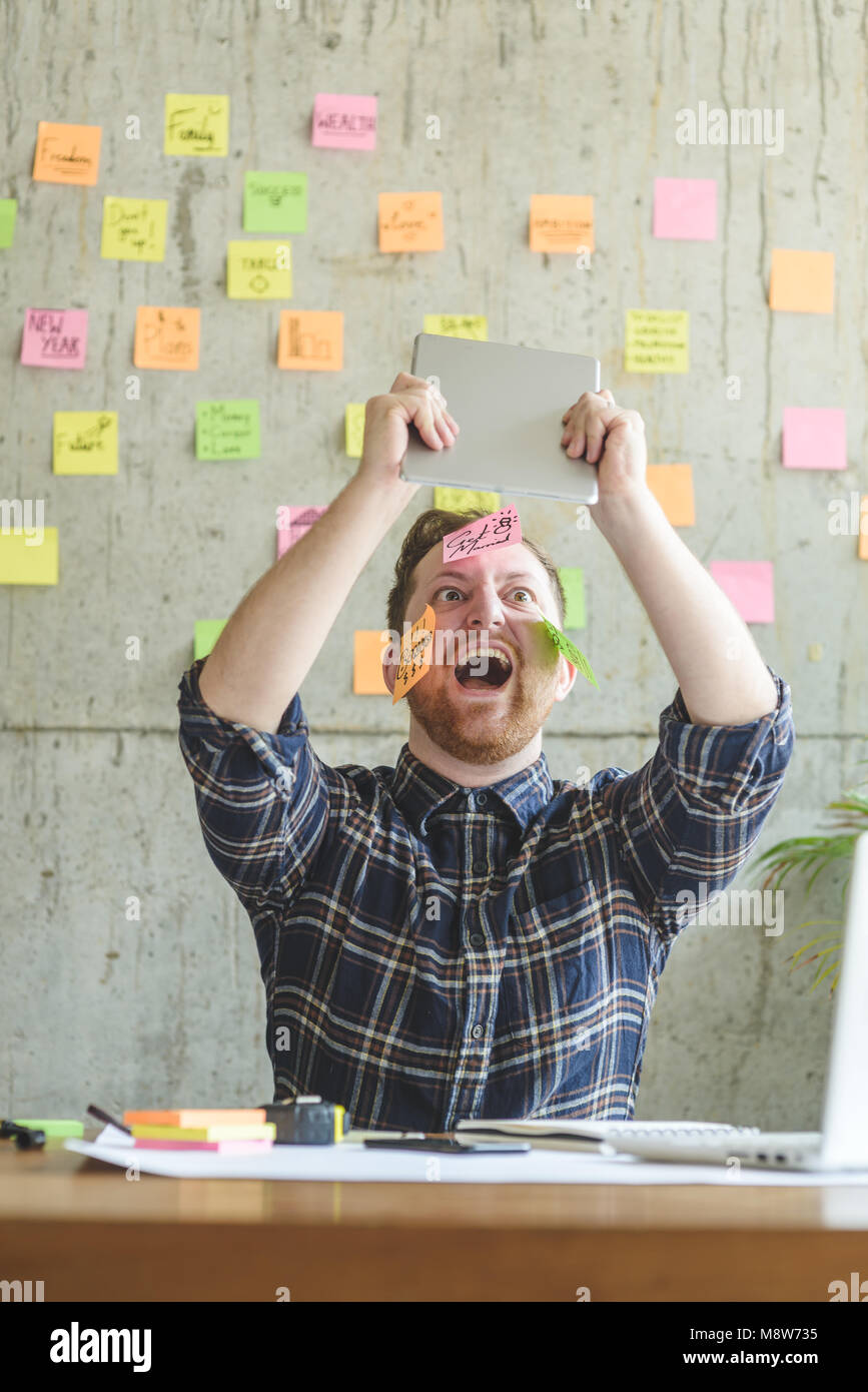 Office Sticky Notes Funny Faces Messages Stock Photo 1597482199
