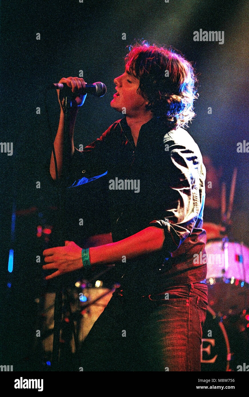 Tom Chaplin lead singer of English band Keane performing at the Melkweg