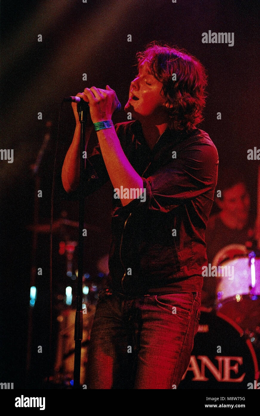Tom Chaplin lead singer of English band Keane performing at the Melkweg