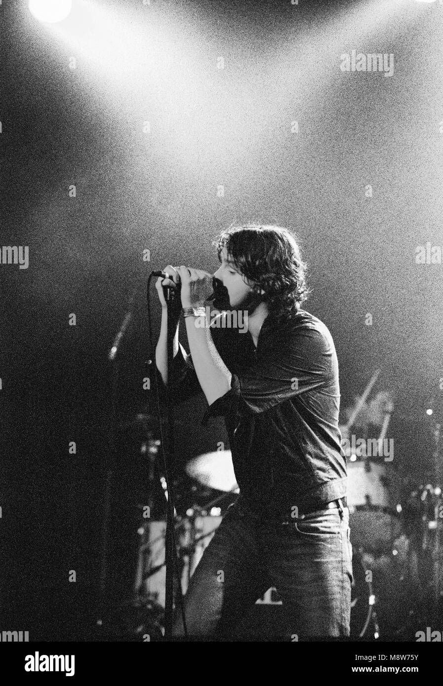 Tom Chaplin lead singer of English band Keane performing at the Melkweg