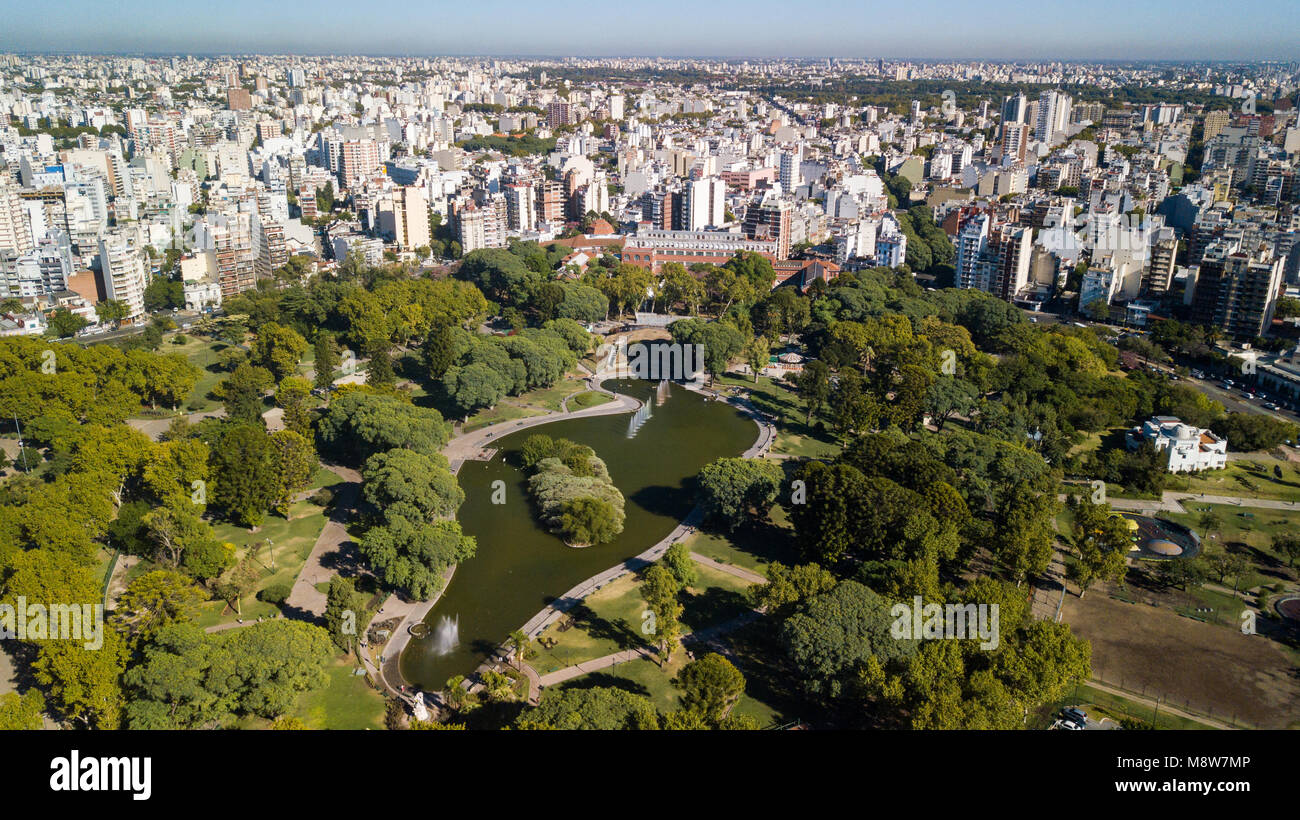 Parque Centenario,  Caballito District, Buenos Aires, Argentina Stock Photo