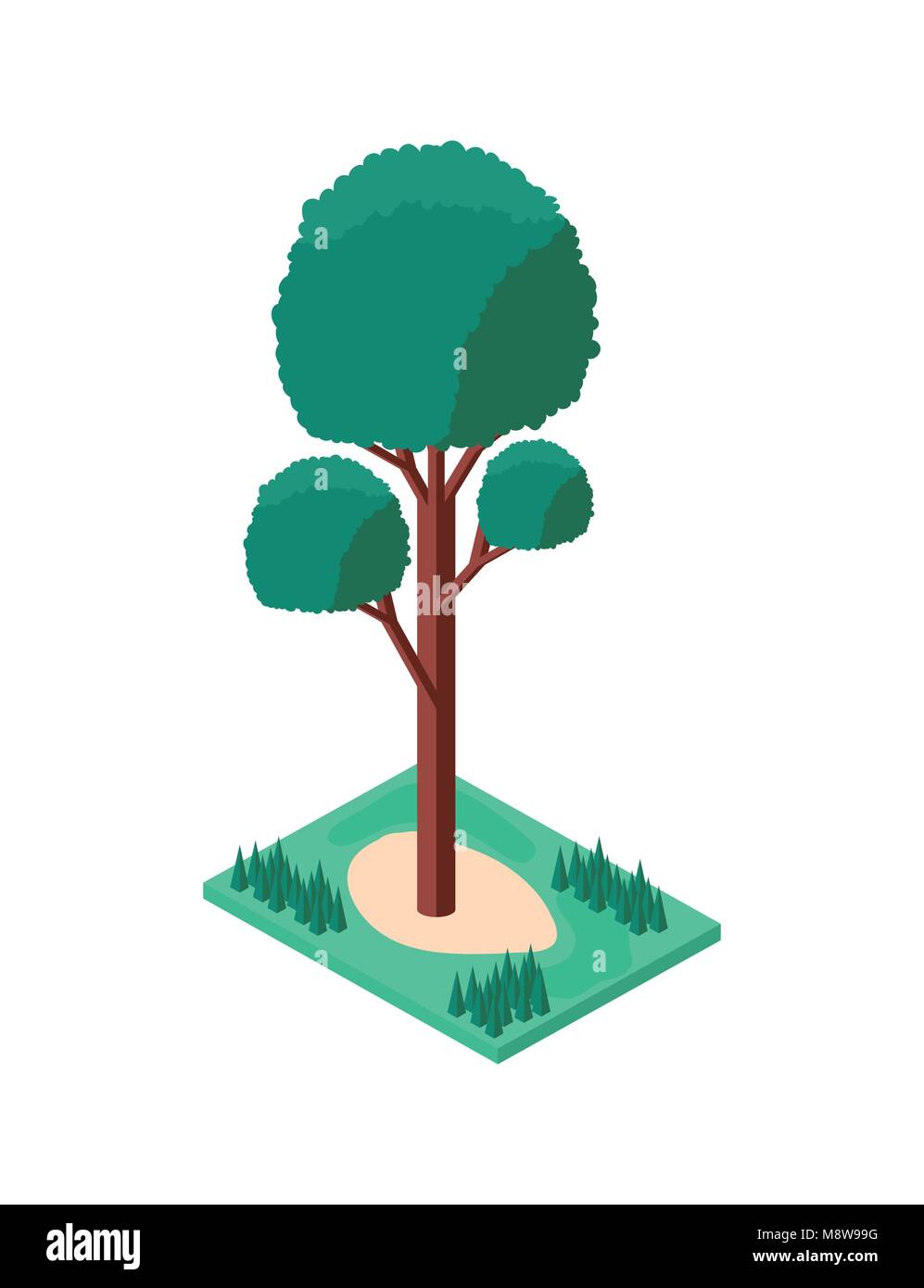 tree plant mini isometric icon Stock Vector Image & Art - Alamy