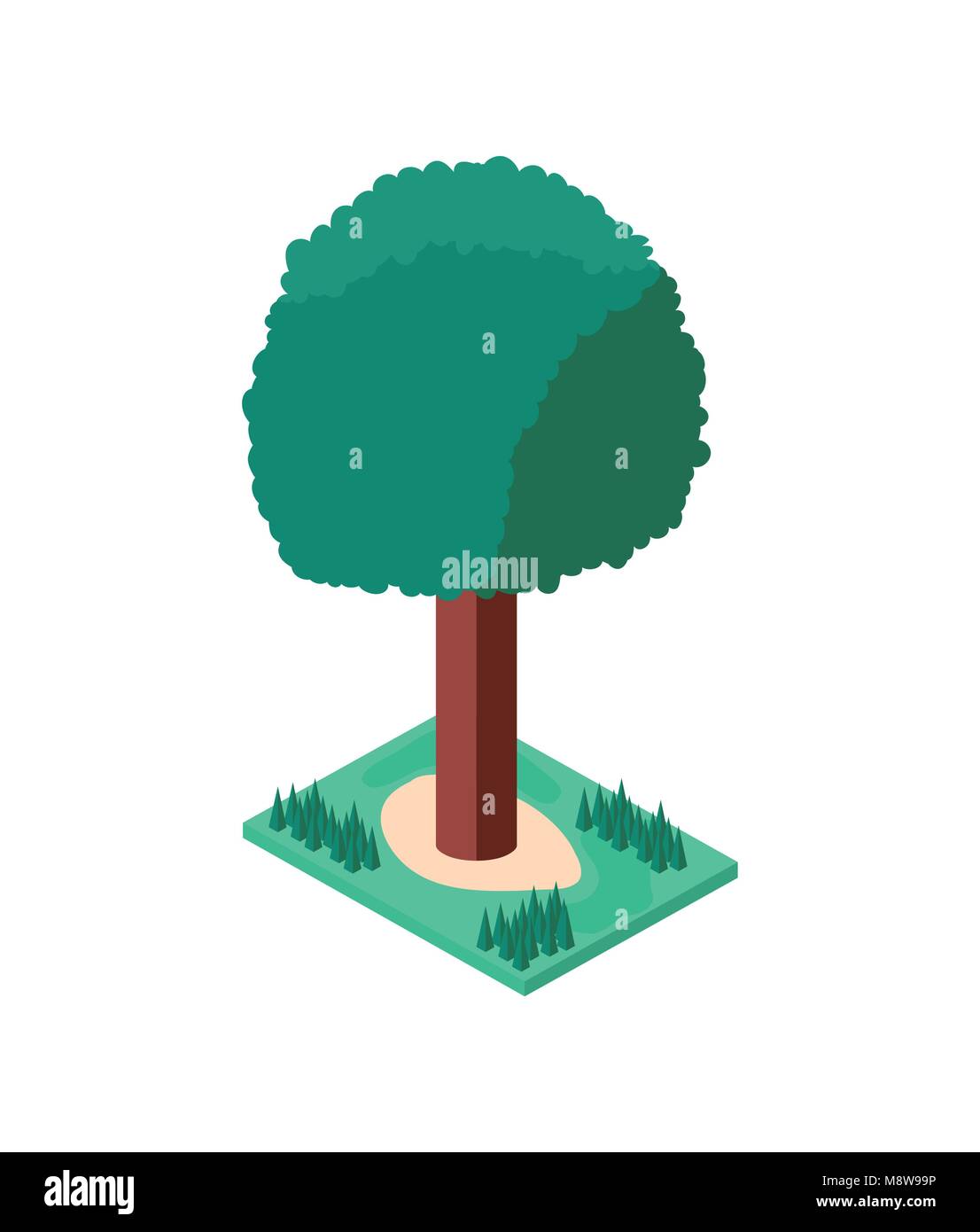tree plant mini isometric icon Stock Vector Image & Art - Alamy