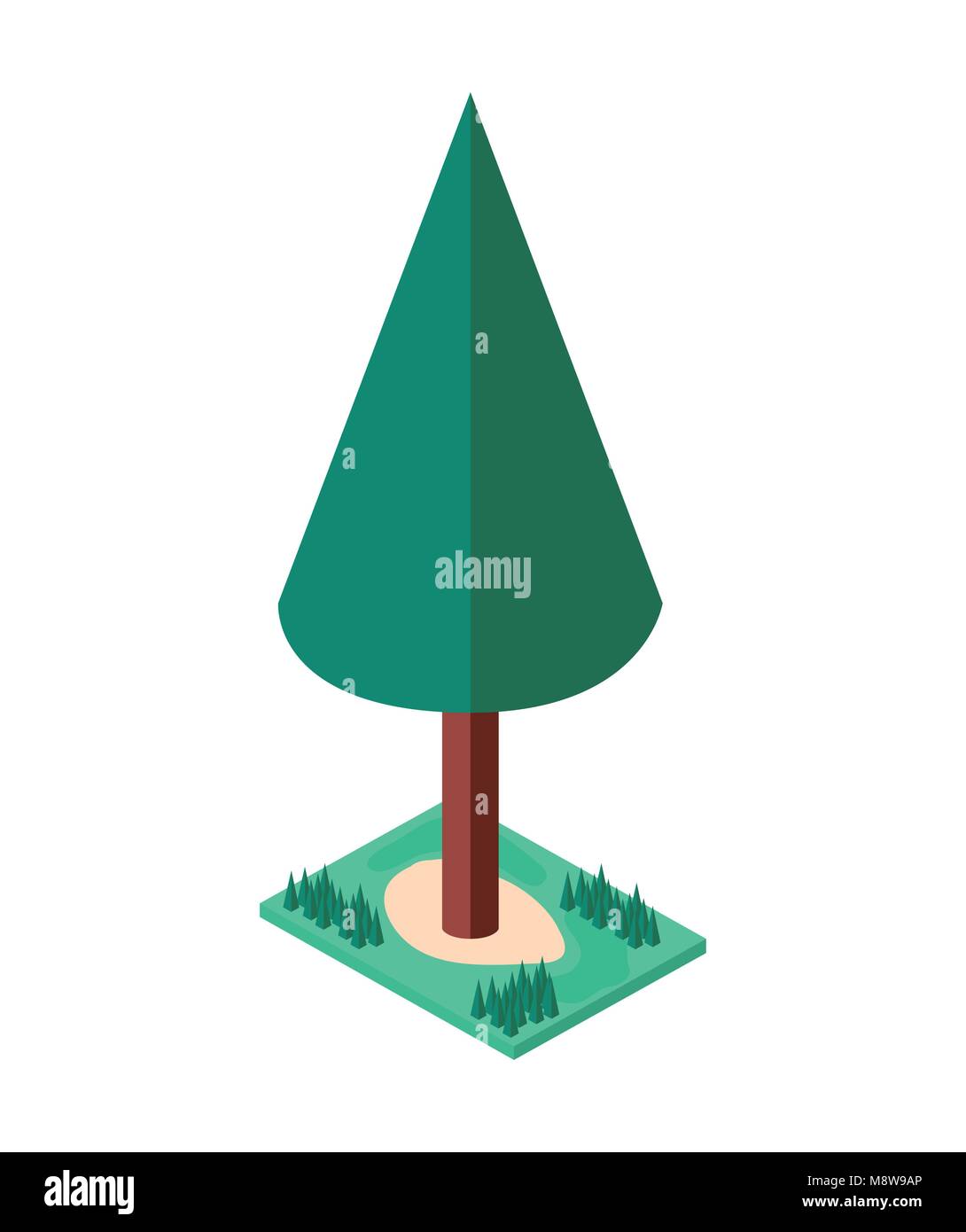 tree plant mini isometric icon Stock Vector Image & Art - Alamy