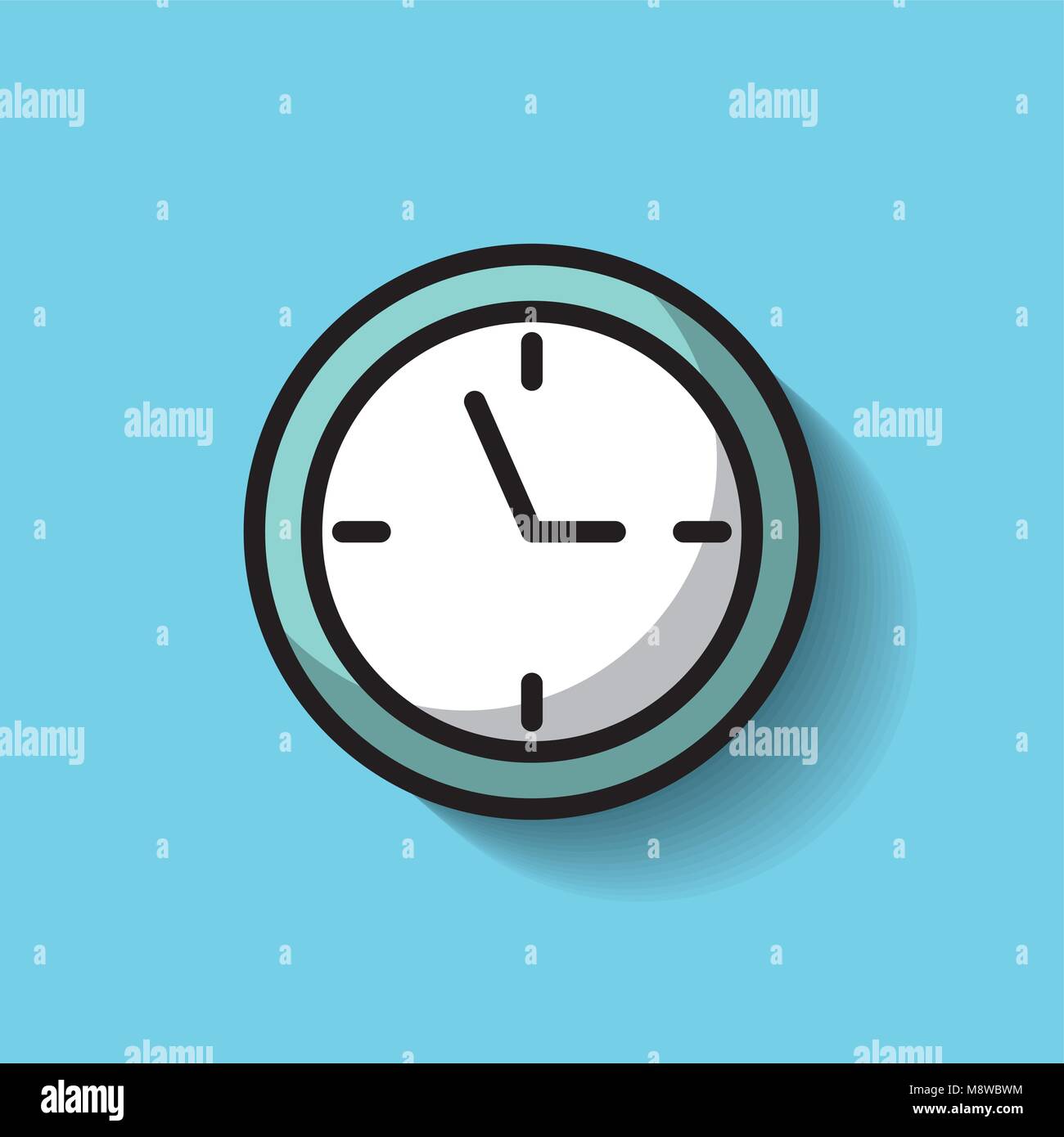 round clock time hour timer Stock Vector Image & Art Alamy