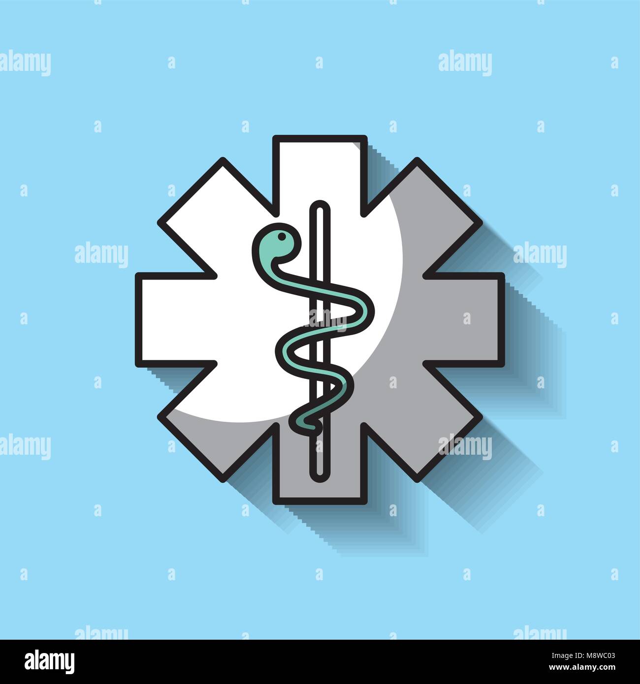 Medicine Emblem With Snake Stock Vector Art Illustration Vector