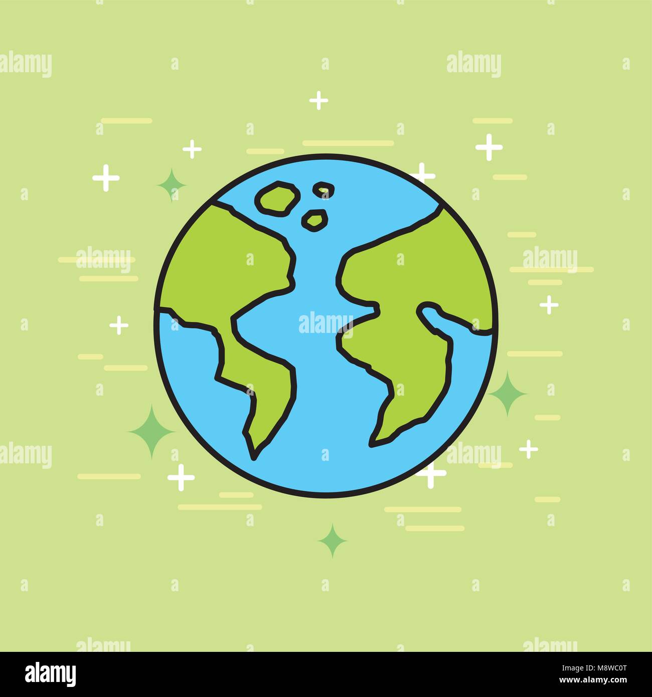 planet earth world globe map Stock Vector Image & Art - Alamy