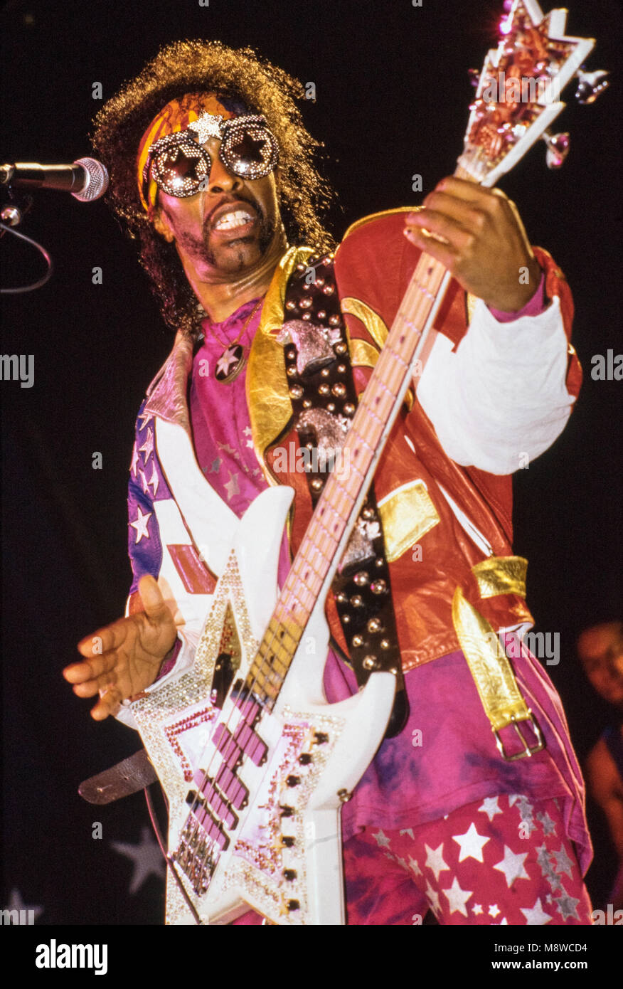 Bootsy Collins in concert, NYC 1992 Stock Photo Alamy