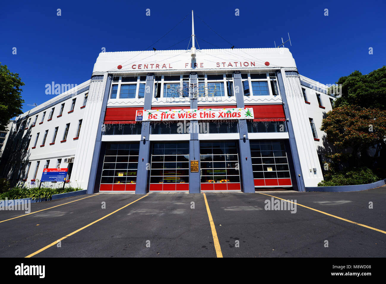 Auckland's Central Fire Station Stock Photo