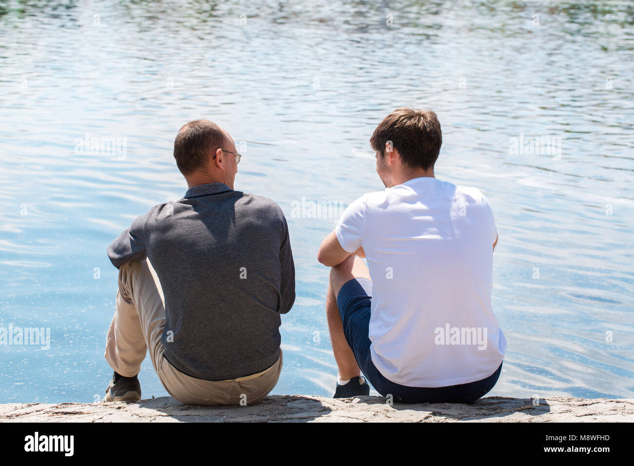 Two friends communicate Stock Photo - Alamy