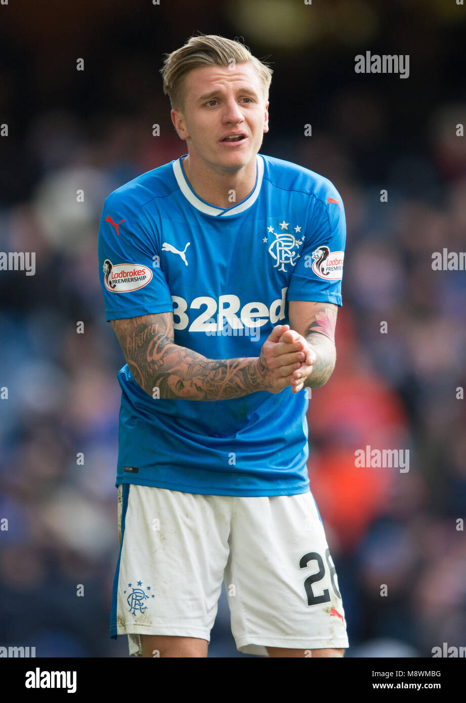 Jason Scotland Rangers Rangers' Jason Cummings during the Ladbrokes Scottish Premiership match ...