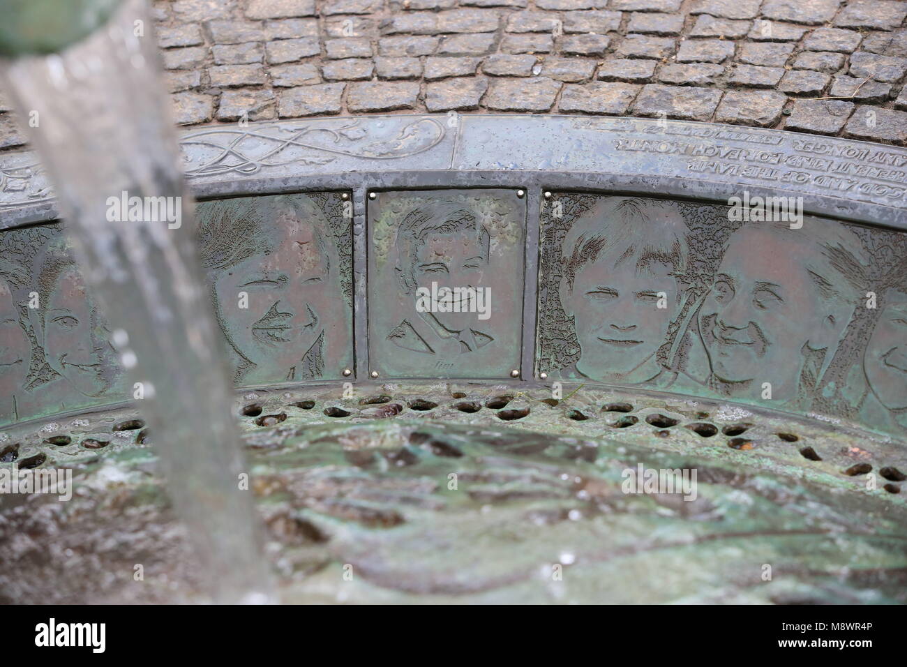 The River Of Life Memorial Fountain In Bridge Street Warrington Stock Photo Alamy The River Of Life Memorial Fountain In Bridge Street Warrington Stock Photo Alamy