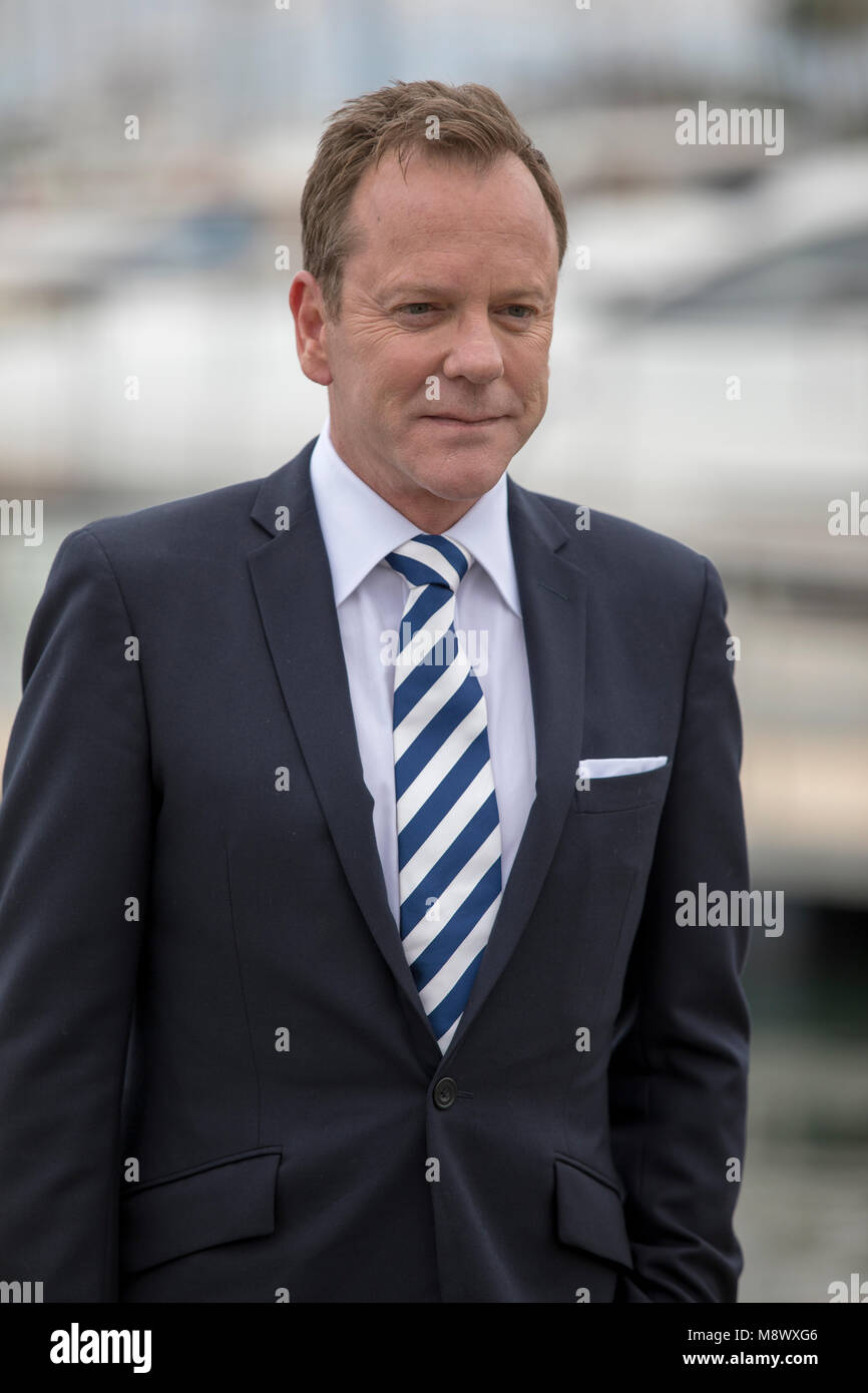 Cannes, France, Oct. 17 2016, Kiefer Sutherland is a Canadian actor, producer, director, singer and songwriter, Cannes MIPCOM © ifnm Stock Photo