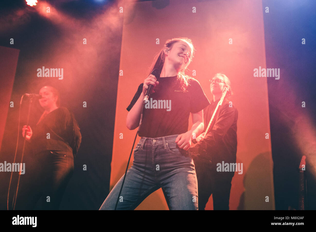 Leeds, Yorkshire, UK March 20, 2018 - Norwegian singer/songwriter, Sigrid Solbakk Raabe, better known by her stage name 'Sigrid', performs at the Leeds Stylus on her debut UK tour, 2018 Credit: Myles Wright/ZUMA Wire/Alamy Live News Stock Photo