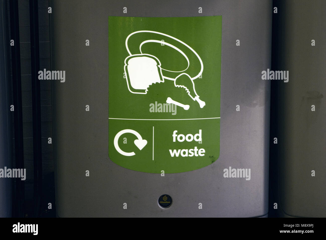 Recycle bin for food waste Stock Photo Alamy