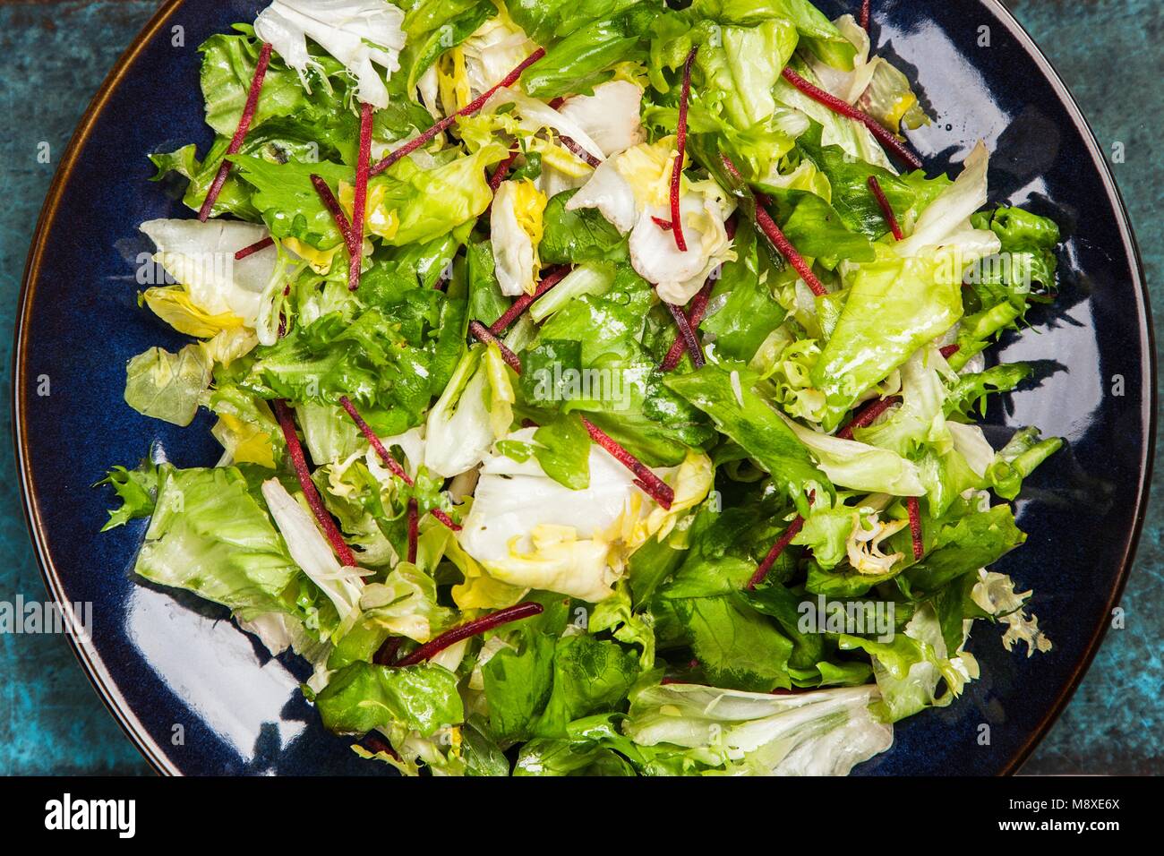 Fresh green salad Stock Photo Alamy