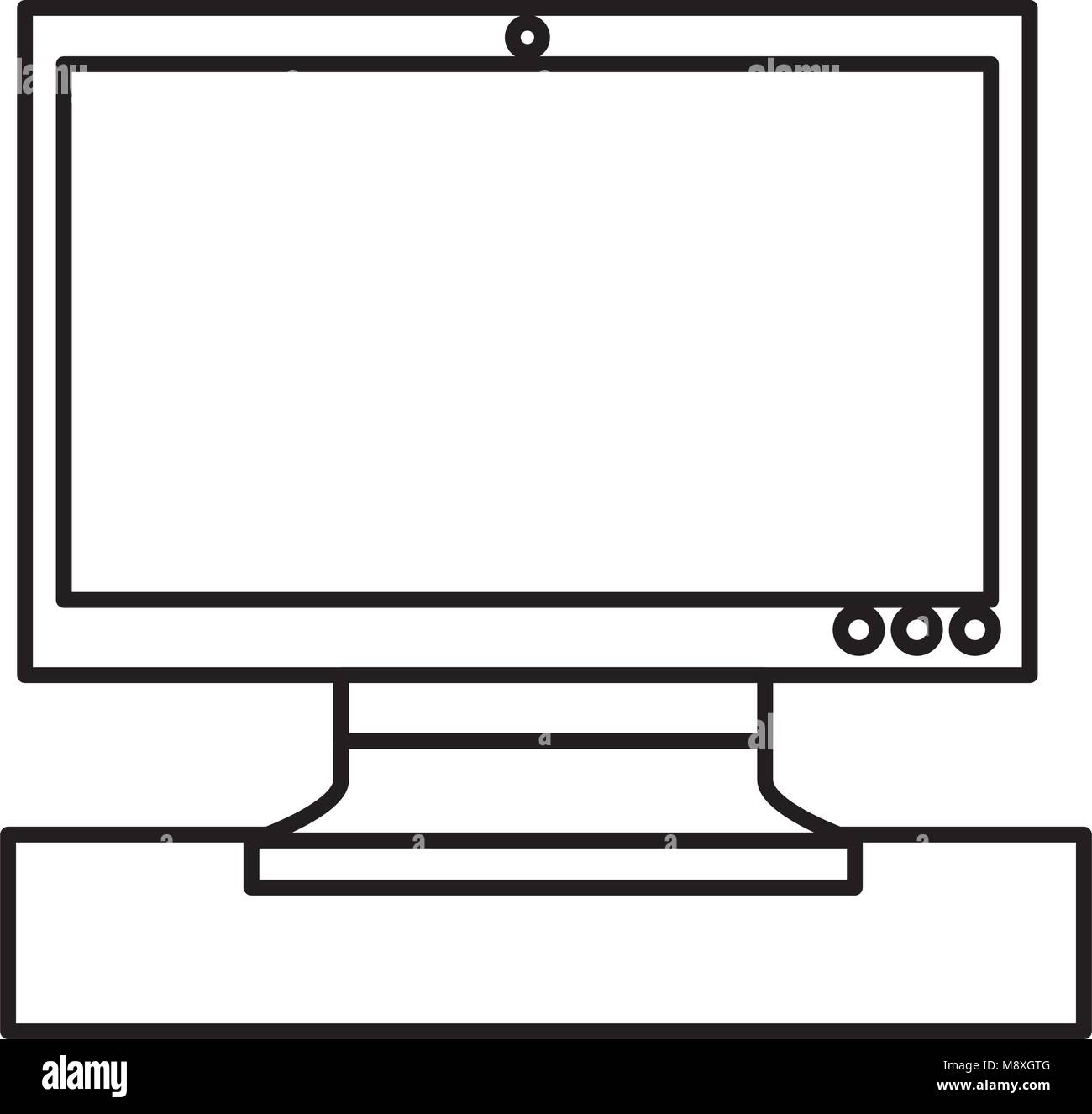 Traceable Computer Monitor Image monitor screen computer technology device Stock Vector Image & Art - Alamy