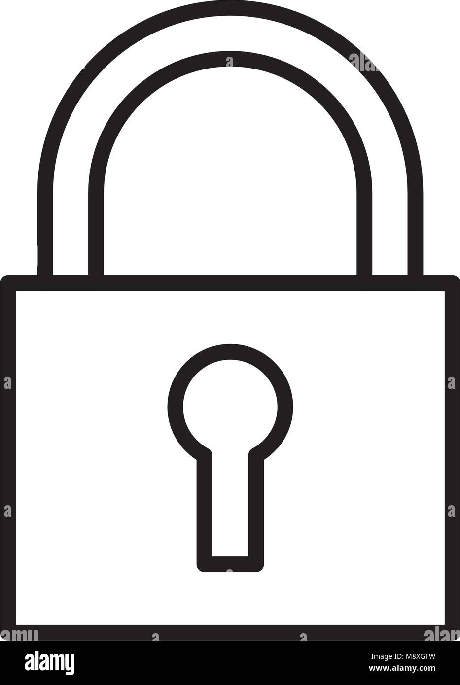 security padlock close protection icon Stock Vector Image & Art - Alamy