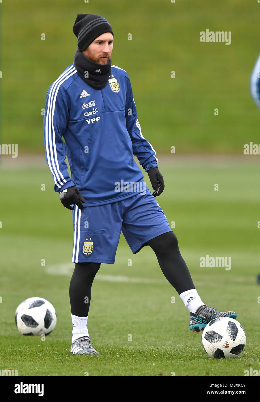 Argentina's Lionel Messi during a training session at the City Football  Academy, Manchester Stock Photo - Alamy