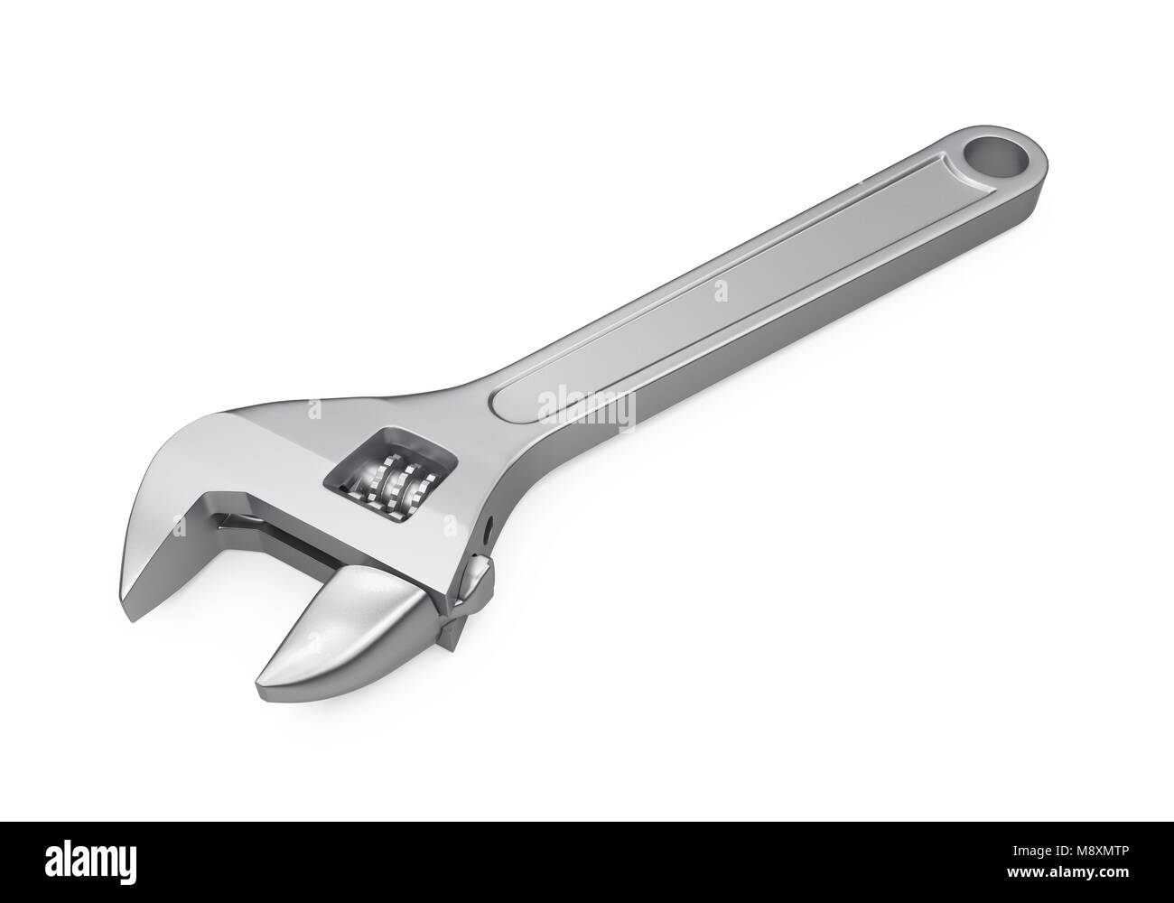Adjustable Wrench Isolated Stock Photo - Alamy