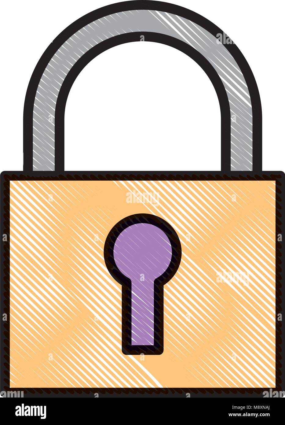 security padlock close protection icon Stock Vector Image & Art - Alamy