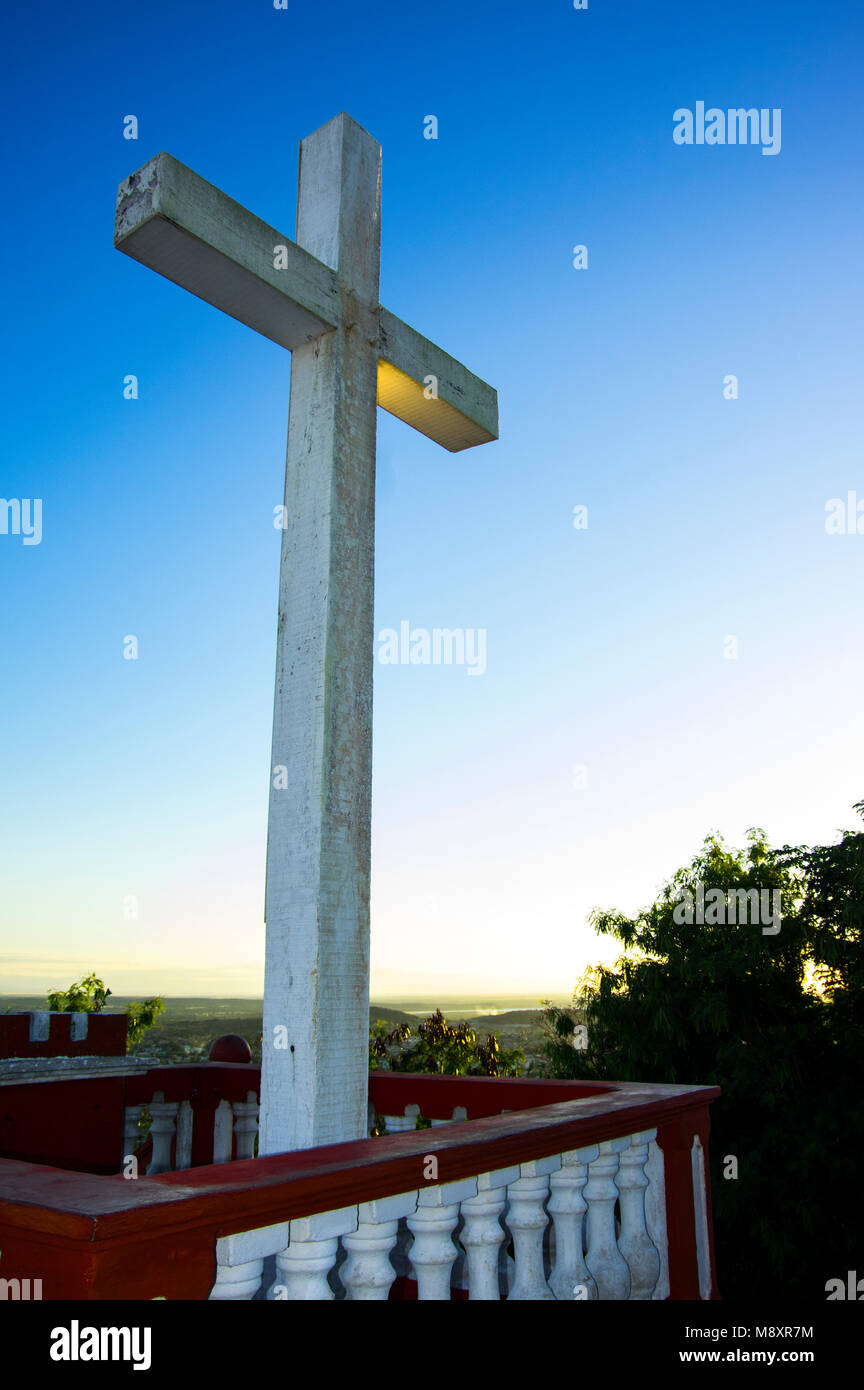 Loma de la Cruz ( Hill of the cross) in Holguín, Cuba Stock Photo