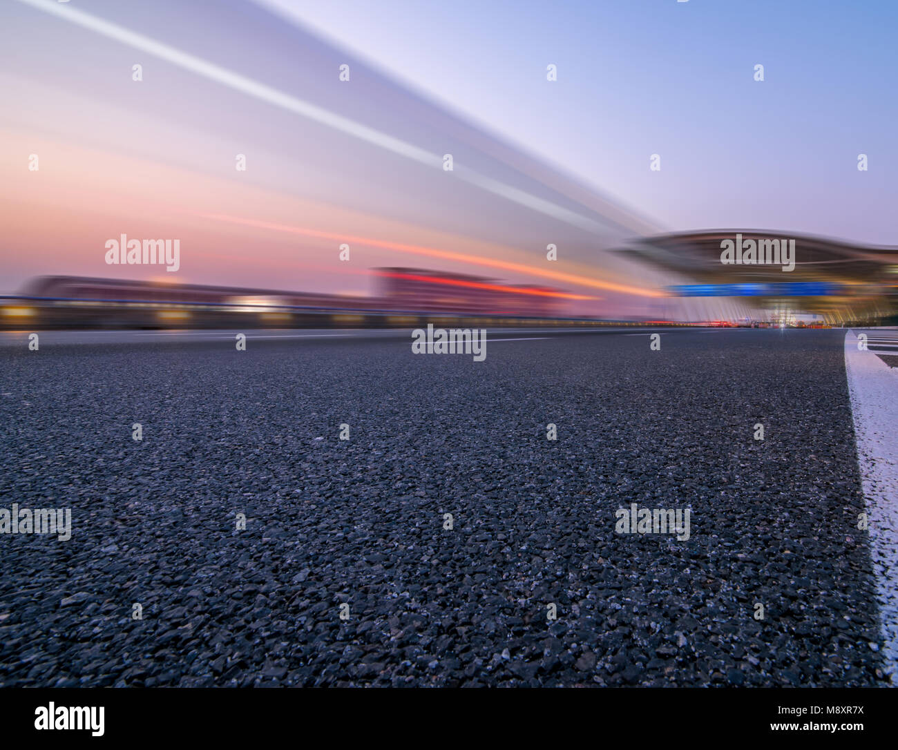 motion blurred truck on a highway Stock Photo - Alamy