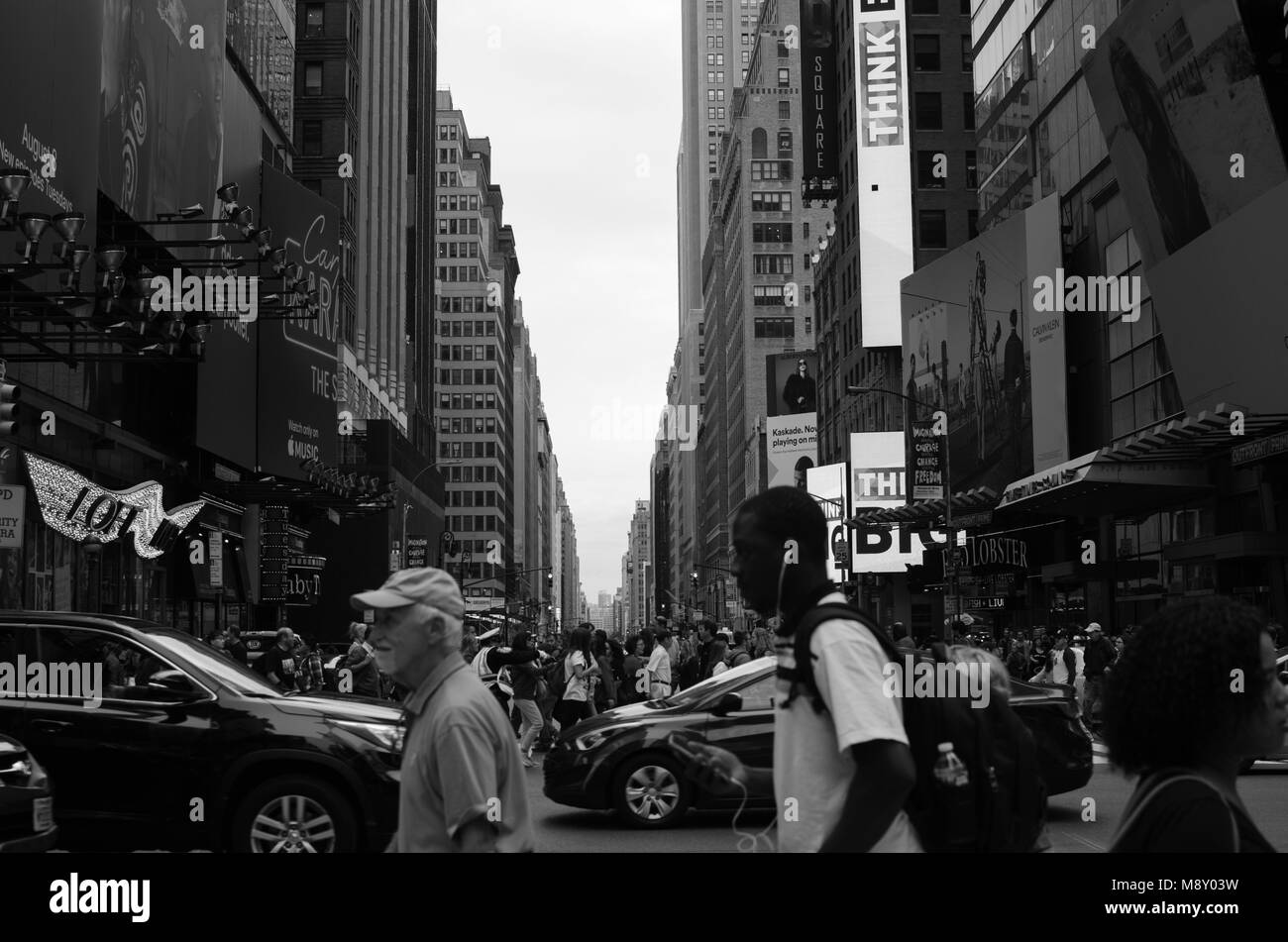 People walking in Manhattan, New York Stock Photo