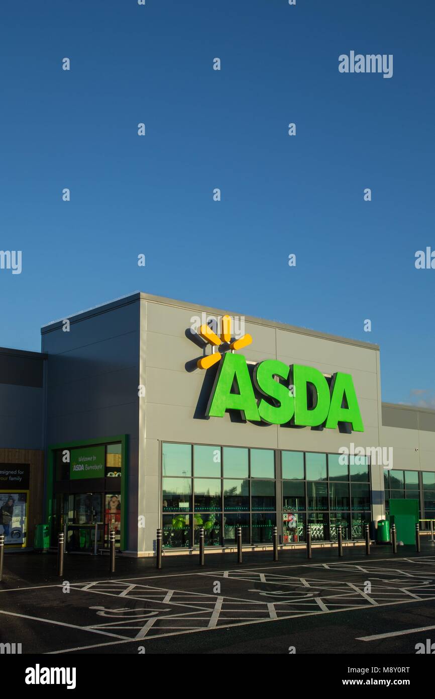 Asda store, Barnstaple Stock Photo Alamy
