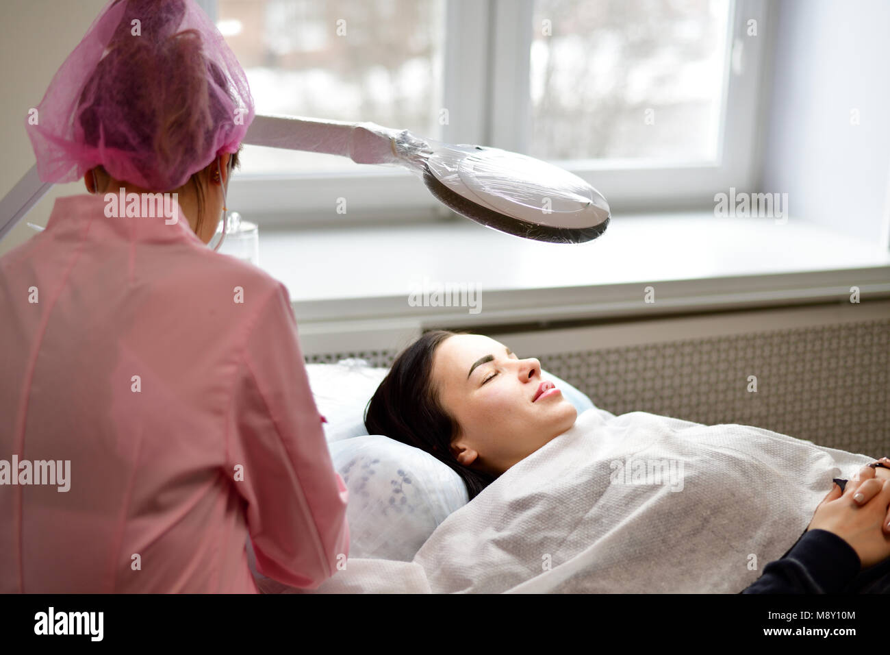 The doctor at work in his office. Stock Photo